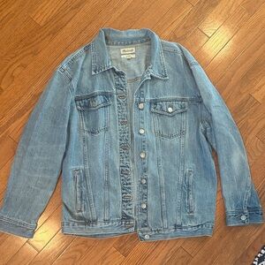 Madewell Oversized Blue Denim Jacket